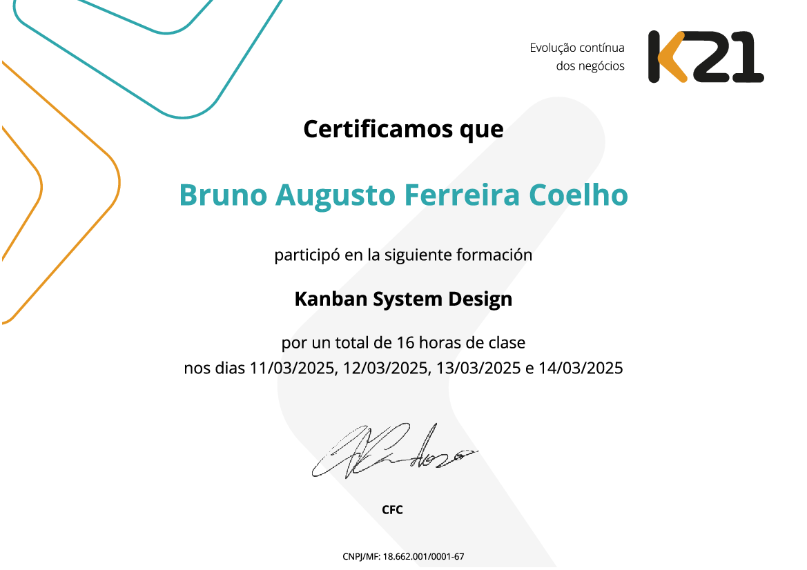 Certificado K21